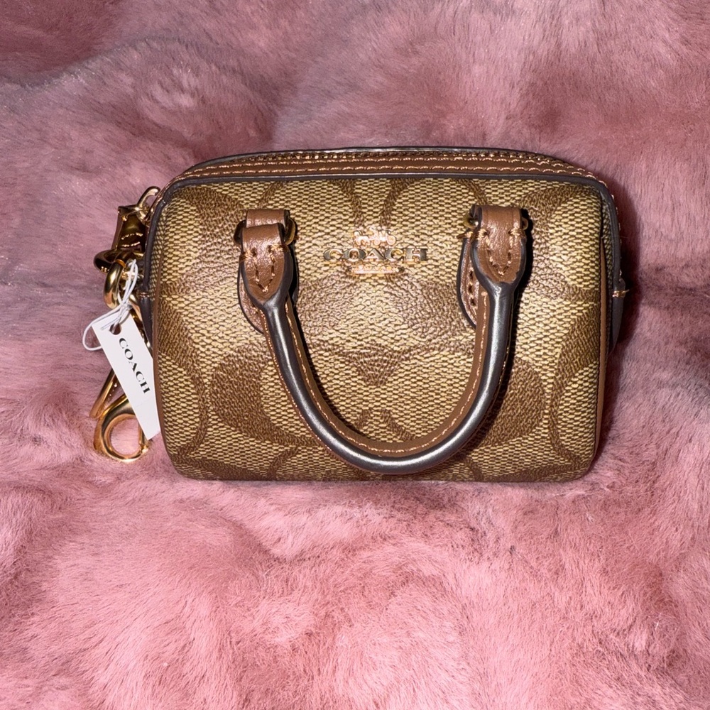 Coach Signature Canvas Rowan Charm
